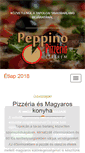 Mobile Screenshot of peppinopizzeria.hu