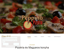 Tablet Screenshot of peppinopizzeria.hu